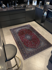Mira Bordo Temalı Çok Renkli Geleneksel Motif Desenli Vintage Dekoratif Halı Mira 2909 100×200
