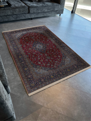 Mira Bordo Temalı Çok Renkli Geleneksel Motif Desenli Vintage Dekoratif Halı Mira 2909 100×200