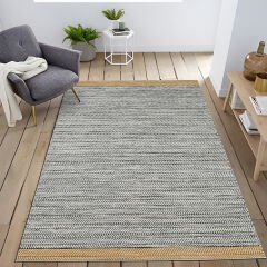 Mira Gri Renk Modern Tasarım Dekoratif Halı Mira 1525 80×300