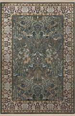 Mira Çok Renkli Geleneksel Motif Kuş ve Çiçek Desenli Saçaklı Vintage Dekoratif Halı Mira 2882