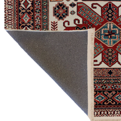 Bordo Temalı Geleneksel Motif Etnik Desenli Vintage Dekoratif Halı 1642 150×250