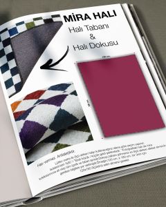 Nora 01 Kırmızı Bej Kaplan Figürlü Modern Dokuma Taban Dekoratif Salon Halısı 155×260