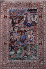 Mira Çok Renkli Etnik Dansçı Figür Desenli Kreatif Modern Dekoratif Halı Mira 2933 140x200