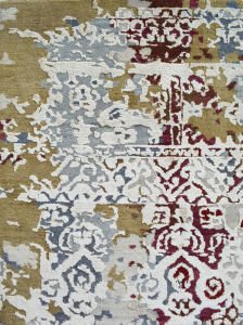 Barcelona Koleksiyonu Çok Renkli Soyut Geleneksel Motif Desenli Vintage Dekoratif Halı 61 100×150