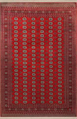Mira Kırmızı Temalı Geleneksel Motif Desenli Saçaklı Vintage Dekoratif Halı Mira 2700 155×240