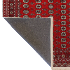Mira Kırmızı Temalı Geleneksel Motif Desenli Saçaklı Vintage Dekoratif Halı Mira 2700 155×240