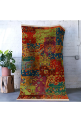 Mira Çok Renkli Çiçek Desenli Vintage Dekoratif Halı Mira 1550 150×250