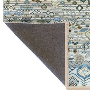 Barcelona Koleksiyonu Soft Renklerde Karma Figürler ve Motifler Desenli Vintage Dekoratif Halı 62 155×230